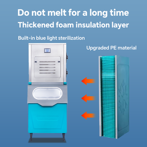 Mesin Es Serpih Kapasitas Tinggi Kontrol Mikrokomputer Mesin Es Serpih Stainless Steel 1 Ton Untuk Toko Minuman Maquina De Hielo - Product Image 4