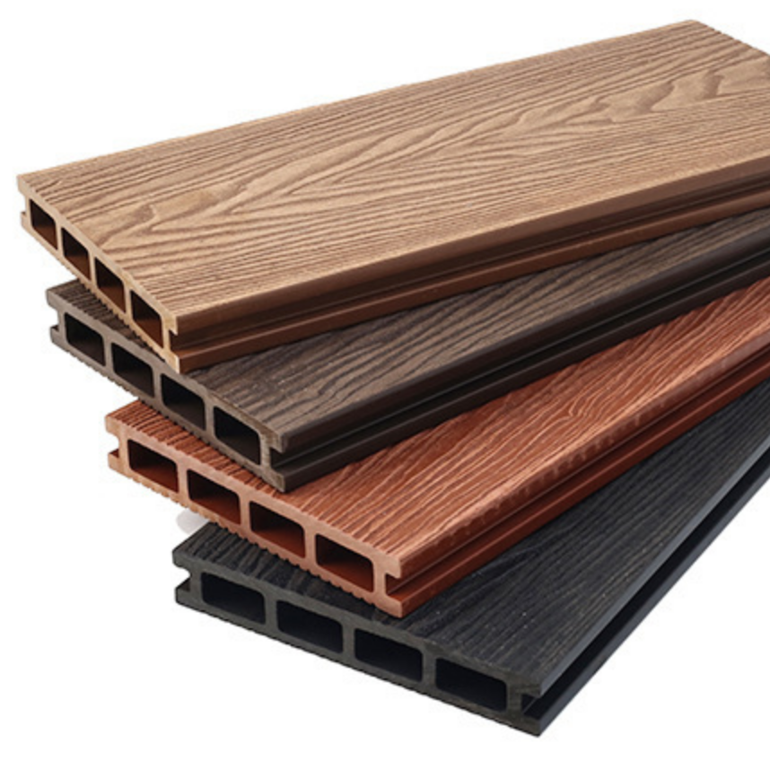 Outdoor hollow composite floor WPC exterior pool interlock Decking board panel deck