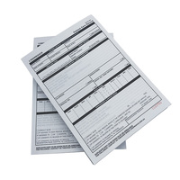 Carnet de reçus personnalisé 2, 3, 4, 5 feuillets, papier autocopiant NCR pour enregistrement de paiements, chèques, notes, transactions de débit, reçus fiscaux, factures et caisses