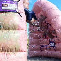 Modèle gonflable de torse humain d'exposition médicale interactive gonflable géante médicale de poumon d'Inflatables pour enseigner le corps humain