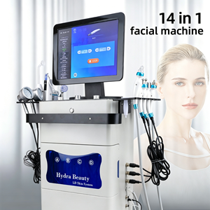 Système de beauté Hydra professionnel vertical 14 en 1, machine de beauté faciale multifonctionnelle pour salon de beauté, spa, utilisation en beauté - Product Image 1