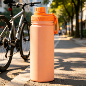 <span class=keywords><strong>Borraccia</strong></span> Termica in Acciaio Inox con Doppio Coperchio, Regalo di Natale per Ragazze, Bottiglia per Palestra, Thermos per Bevande Calde e Fredde, Logo Personalizzabile - Product Image 2