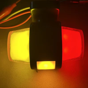 Nouveau feu de position latéral LED Double face 12-24V avec rouge + jaune et blanc + jaune pour camion pour Scania Man Mercedes pour <span class=keywords><strong>Volvo</strong></span> Logo - Product Image 4