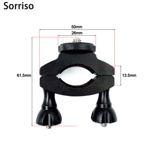 SORRISO Adaptateur pour vélos et motos, support de guidon en aluminium, accessoires de fixation pour téléphone et caméra d'<span class=keywords><strong>action</strong></span> - Product Image 2