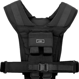 Black Weight Vest Plate Wholesale High Quality Custom Adjustable Fitness Weighted Vest for Men Training 10kg 12kg 16kg 20kg 30kg - Product Image 1