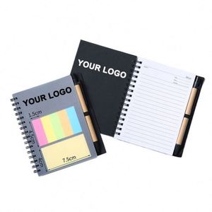 Bloc-notes adhésifs personnalisés SY6698, papeterie de bureau, logo imprimé sur mesure, ensemble de notes adhésives, notes adhésives spirales auto-adhésives sur mesure - Product Image 1