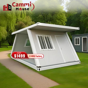 Cammi nhà 20ft prefab nhỏ nhà có thể gập lại nhà Modular container văn phòng gấp container nhà ký túc xá nhà Tị nạn trại - Product Image 1