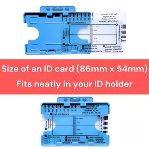 Règle <span class=keywords><strong>de</strong></span> mesure <span class=keywords><strong>ECG</strong></span> à 7 étapes pour l'interprétation, outil <span class=keywords><strong>de</strong></span> mesure en plastique transparent, rapporteur EKG, référence pour les infirmières - Product Image 5