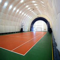 Dôme à membrane gonflable moderne de haute qualité, résistant aux intempéries, pour garage, abri et terrains de basketball