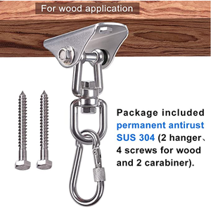 Support de sac lourd à rotation 360° pour <span class=keywords><strong>hamac</strong></span> suspendu Woss, chaise, pod, balançoire de yoga - Product Image 3