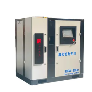 75kw 6.5m3/min Screw type air compressor permanent magnet frequency conversion with CE mark