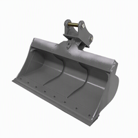 Bucket Grading Tilting untuk Mini Excavator, Aksesoris Bucket Hidrolik Tilt