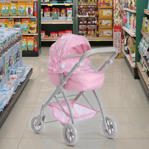 Juego <span class=keywords><strong>de</strong></span> cochecito <span class=keywords><strong>de</strong></span> muñeca con tarjetas <span class=keywords><strong>de</strong></span> disfraces <span class=keywords><strong>de</strong></span> muñeca especiales y juego <span class=keywords><strong>de</strong></span> picnic Cochecito <span class=keywords><strong>de</strong></span> bebé plegable ligero - Product Image 1