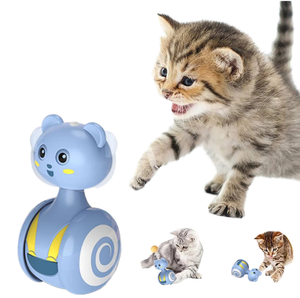 Nuevo Juguete de Plástico Ecológico con Plumas para Gatos, Divertido Juguete Interactivo con Forma de Vaso - Product Image 1