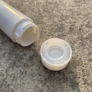 Premium Round Child Resistant Plastic Vial Small Plastic Tube With Screw Cap