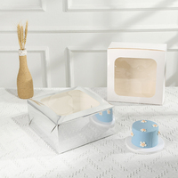 Benutzer definierte tragbare Großhandel transparente Torten schachtel Backen klare Kuchen karton Verpackungs schachtel für Kuchen