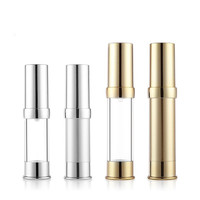 Botol semprot parfum emas perak kedap udara, botol semprot parfum kapasitas 5ml hingga 30ml dengan pompa untuk krim wajah dan Losion