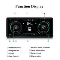Monitor Portabel 10.3" Carplay Nirkabel Android Auto GPS Navigasi 4G Wifi Bt Layar Sentuh untuk Panel Instrumen Model 3/Y