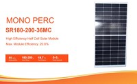 Panneau Solaire Bifacial 200W 270W 280W Chargeur Panneau Solaire Pliable Demi-Cellule Modules Photovoltaïques