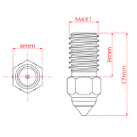 Accessoire d'imprimante 3D de haute qualité Creality Ender 7/5/3 V3 SE, buse en laiton haute vitesse, tête d'impression Spider 0,2-1,0 mm