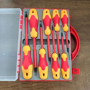 <b>Screwdriver</b> Set 8 In 1 Insulated Phillips Cross Head Industrial Grade Anti Slip Handle Plastic Handle Repair Tool Kit - Product Image 2