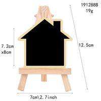 Tableau d'affichage triangulaire créatif en bois massif avec trépied – Design moderne et minimaliste pour la décoration intérieure – Couleur personnalisable