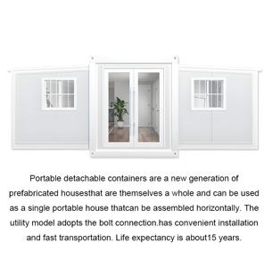 โครงเหล็กขนาด20/40ft ภาชนะวิลล่าพับได้ดีไซน์ทันสมัยสำหรับการใช้ชีวิตอย่างหรูหรา/สำนักงานเคลื่อนที่ - Product Image 5