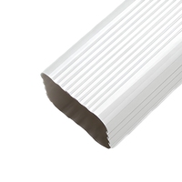 Système de gouttière d'eau de pluie en PVC blanc écologique au design moderne, raccord coudé pour gouttière, drain de toit pour hôtel et villa