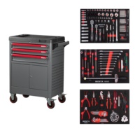 BESITA Vente flash Chariot à outils Boîte à outils avec ensembles d'outils à main pour la réparation et l'entretien rapide des véhicules automobiles