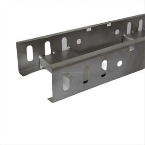 304/201 in acciaio inossidabile vassoi per cavi in lega di alluminio in metallo tipo trogolo cavo Trunking industriale commerciale durevole - Product Image 4