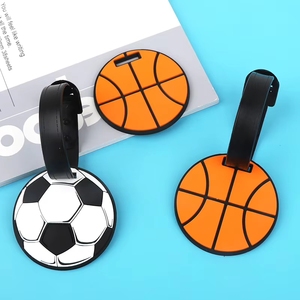 Étiquettes <span class=keywords><strong>de</strong></span> bagage personnalisées en PVC pour le basketball, le football, le baseball, avec sangle réglable, breloque <span class=keywords><strong>de</strong></span> sac <span class=keywords><strong>de</strong></span> sport, accessoire <span class=keywords><strong>de</strong></span> voyage, anti-perte - Product Image 2