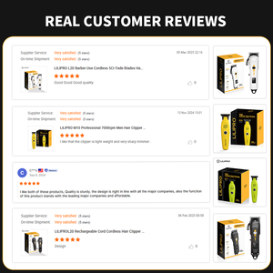 Kit de Peluquería LILIPRO L20 y M20, Recortadora de Pelo Profesional para Barbería, Cuchilla de Corte y Degradado para Hombre, 7000 RPM, Cortadora de Pelo Comercial - Product Image 6