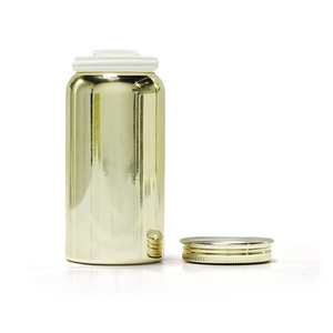 Bouteille en aluminium 160 ml 200 ml avec couvercle à vis pour pilules, capsules et suppléments, idéale pour l'huile de poisson, avec anneau de traction en plastique - Product Image 6