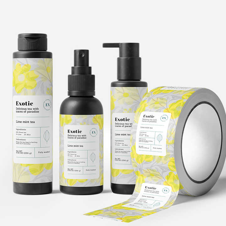 Waterproof Stickers for Hair Oil Bottle Labels - Custom Design