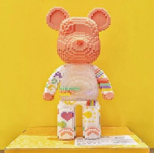 Bloques de construcción de oso violento de gran tamaño, juguetes educativos para aliviar el estrés para adultos y niños, rompecabezas 3D, adornos de juguete - Product Image 3