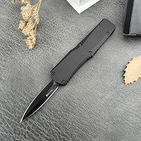A07 MINI couteau de poche tactique noir pour camping et chasse en plein air avec lame en alliage de zinc 440c en acier inoxydable OEM ODM pris en charge