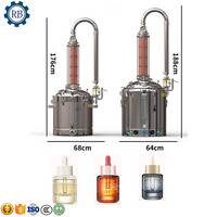 Machine de distillation d'huiles essentielles par extraction à la vapeur pour rose, thym, encens pour évaporateurs