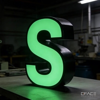 Prix d'usine en gros, lettres lumineuses 3D LED sur mesure, enseigne à lettres lumineuses étanche IP65 pour les entreprises automobiles et les parcs