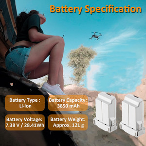 Pin Mini <span class=keywords><strong>3</strong></span> Pro 3850mAh, Pin sạc Mini <span class=keywords><strong>3</strong></span> tương thích với máy bay không người lái DJI Mini <span class=keywords><strong>3</strong></span> - Product Image 3