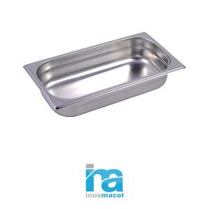 Recipiente para Alimentos GN 1/3 de Acero Inoxidable 18/10, 32.5 × 17.5 × 6.5 h cm, 472 g, Inox, Macel - Product Image 4