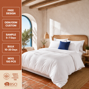 <span class=keywords><strong>Biancheria</strong></span> <span class=keywords><strong>da</strong></span> <span class=keywords><strong>Letto</strong></span> Bianca per <span class=keywords><strong>Hotel</strong></span>, 100% Cotone Percalle 120*120, Misure King, Queen, Twin, Singolo, Qualità Commerciale per <span class=keywords><strong>Hotel</strong></span>, Vendita all'Ingrosso - Product Image 1