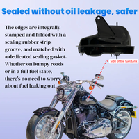 Réservoir de carburant pour moto Motos à essence Fat Dream Seat Style DC04 Réservoirs de carburant pour moto personnalisés en acier