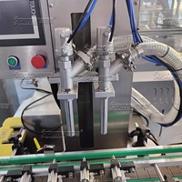 Machine de remplissage liquide automatique à 2 buses haute précision 200 ml pour boissons, huile et produits chimiques avec pompe à engrenages et étiquetage