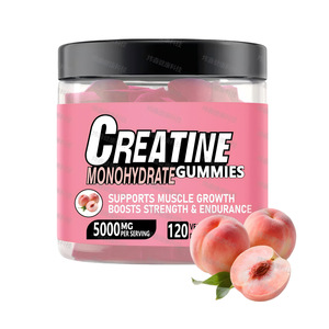 Gomitas de Monohidrato de Creatina, Suplementos Energéticos para Entrenamientos, Desarrollo Muscular, Fuerza y Rendimiento, 5g de Proteína, Botella de 60 Unidades - Product Image 1