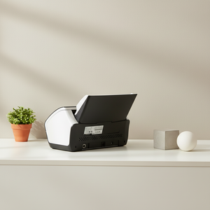 Pemindai Dokumen Warna CCD A4 Resolusi Tinggi Dua Sisi Tipe Pemasukan Fi-7140 yang Direkondisi, USB2.0, Putih, 24-Bit, 40 Ppm - Product Image 2