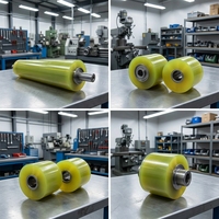 Roue d'alimentation pour dégauchisseuse quatre faces, roue de pression pour machine à colle et huile avec revêtement en polyuréthane, antistatique, résistant à l'hydrolyse, moulé
