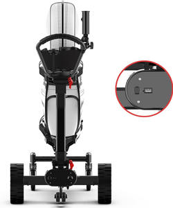 Hoogwaardige Woaher EST3 Elektrische Golfkar 500W Dubbele Motor Afstandsbediening Aluminium Bagagekar 30kg Draagvermogen 6km/u Snelheid - Product Image 3