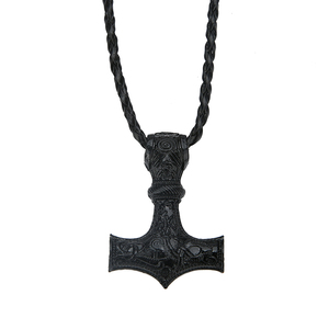 Collana Classica Vichinga con Martello di Rea del Mito Nordico Retrò, Gioiello da Uomo di Carattere - Product Image 6