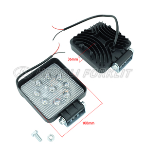 Faro a LED per carrelli elevatori, gruppo ottico quadrato a 9 chip 10V-80V 6000K, luce da lavoro bianca brillante adatta per Hangcha HELI Toyota - Product Image 5