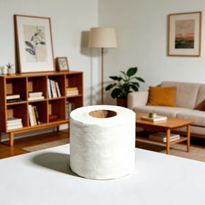 Rouleau de papier toilette en vrac personnalisé en pâte mixte, sans poussière, jetable, 13,5 g x 3 plis - Product Image 1